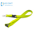 Free sample cheap custom promotional sublimation detachable blank lanyard with badge reel